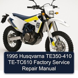 1995 Husqvarna TE Models TE350-410 TE-TC610 Service Repair Workshop Manual PDF