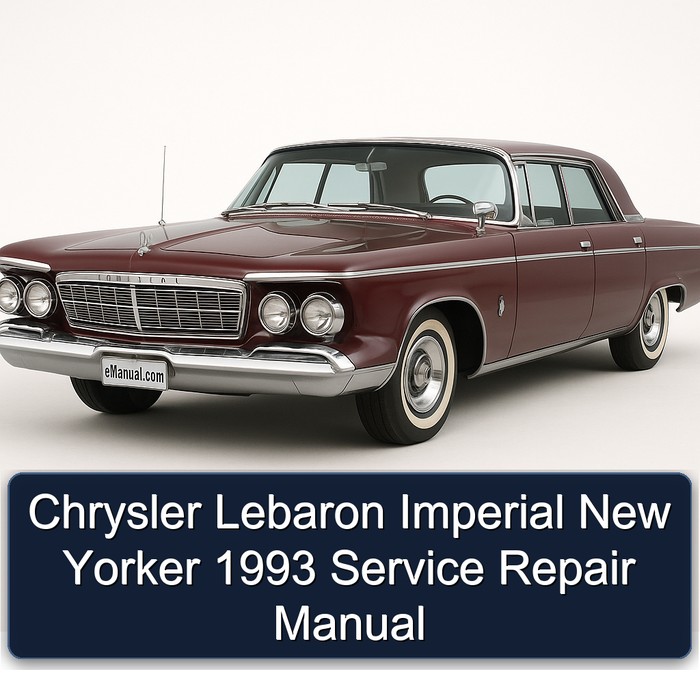 1993 Chrysler Imperial Lebaron New Yorker Service Repair Workshop Manual PDF