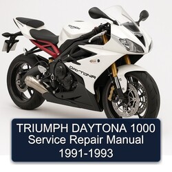 1991-1993 Triumph Daytona 1000 Service Repair Workshop Manual PDF