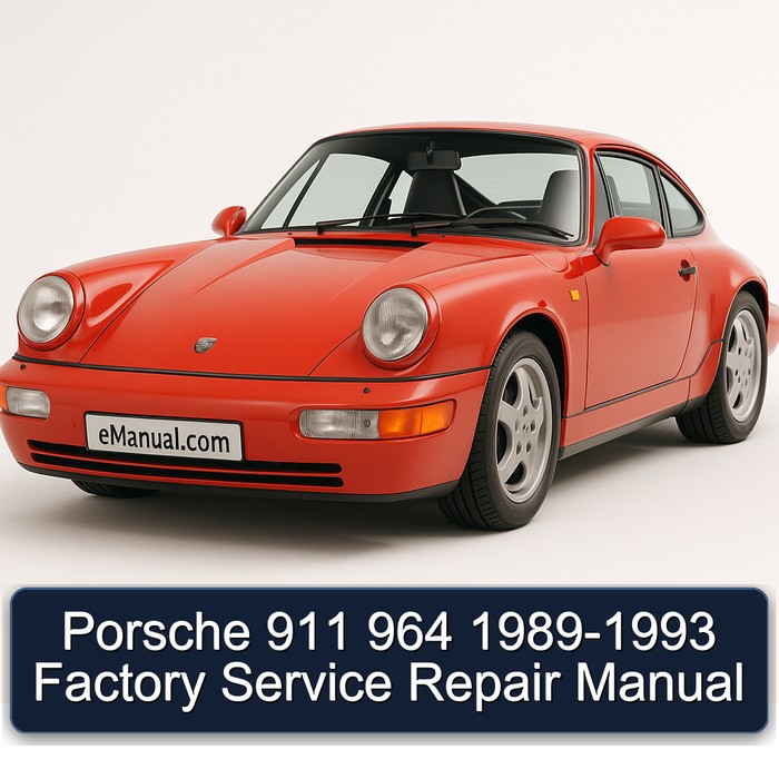 1989-1993 Porsche 911 Service Repair Workshop Manual PDF