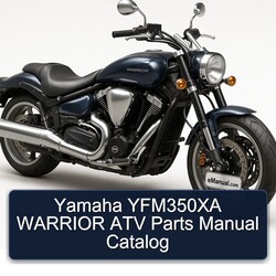 Yamaha Warrior YFM350XA ATV Parts Catalog PDF
