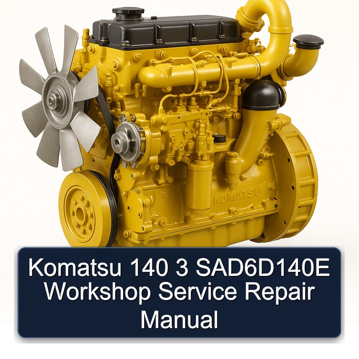 Komatsu 140 3 Sad6d140e Service Repair Workshop Manual PDF