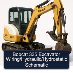 Bobcat 335 Excavator /hydraulic/hydrostatic Electrical Wiring Diagrams PDF