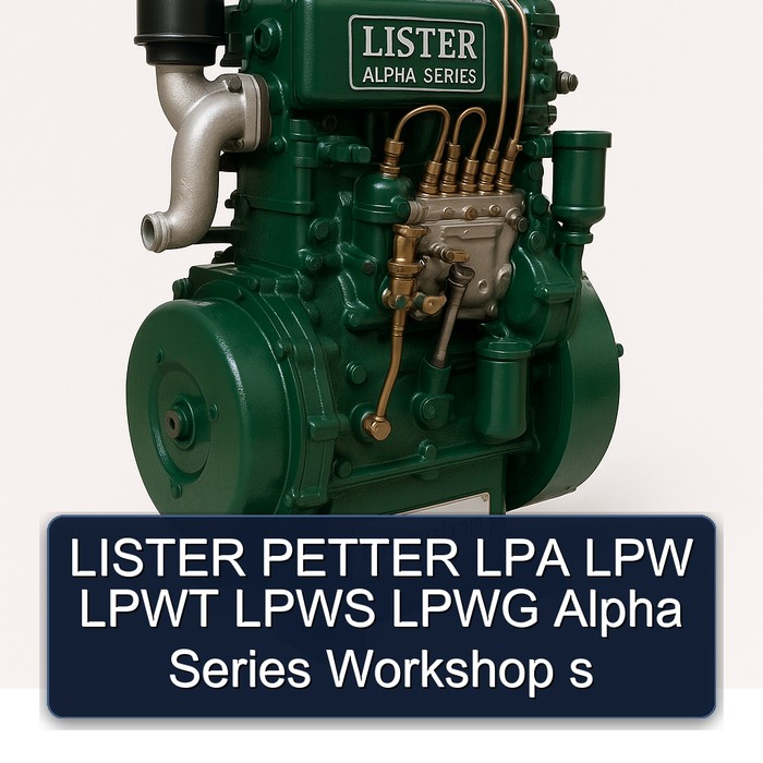 Lister Alpha Series Petter LPA LPW Lpwt Lpws Lpwg S Service Repair Workshop Manual PDF