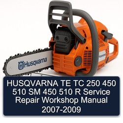 2007-2009 Husqvarna SM Models TE TC 250 450 510 R Service Repair Workshop Manual PDF