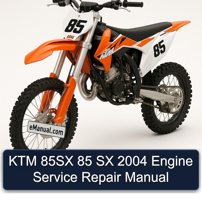 2004 KTM 85 85SX SX Engine Service Repair Workshop Manual PDF