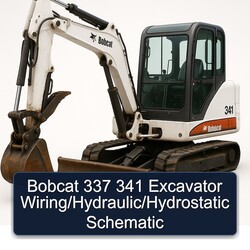 Bobcat 337 341 Excavator /hydraulic/hydrostatic Electrical Wiring Diagrams PDF