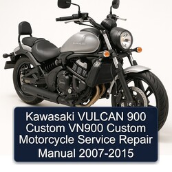2007-2015 Kawasaki Vulcan 900 Custom VN900 Motorcycle Service Repair Workshop Manual PDF