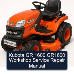 Kubota GR 1600 GR1600 Service Repair Workshop Manual PDF