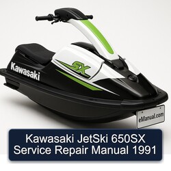 1991 Kawasaki Jetski 650SX Service Repair Workshop Manual PDF
