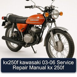 2003-2006 Kawasaki A Series KX250F Kx 250F Service Repair Workshop Manual PDF