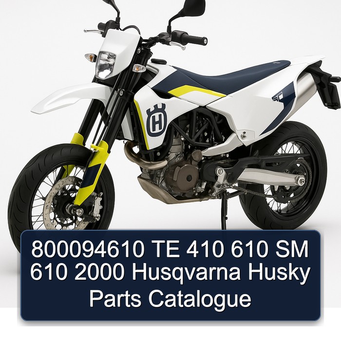 2000 Husqvarna SM Models 800094610 TE 410 610 Husky Parts Catalog PDF