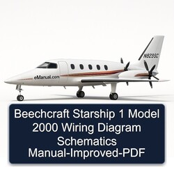 2000 Beechcraft Starship 1 Model -improved Electrical Wiring Diagrams PDF
