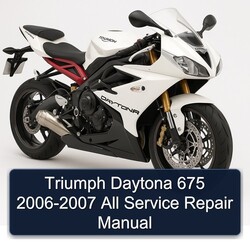 Triumph Daytona 675 2006-2007 All Manual de servicio y reparación 