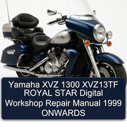 1999 Yamaha XVZ Models 1300 XVZ13TF Royal Star Digital Onwards Service Repair Workshop Manual PDF