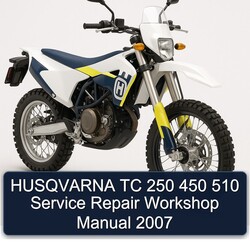 2007 Husqvarna TC Models 250 450 510 Service Repair Workshop Manual PDF