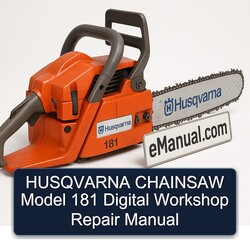 Husqvarna Chainsaw Model 181 Digital Service Repair Workshop Manual PDF