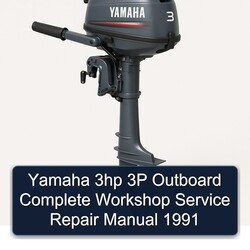 1991 Yamaha 3HP 3P Outboard Service Repair Workshop Manual PDF