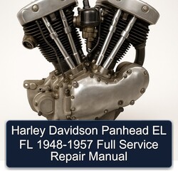 1957 Harley Davidson FL Models Panhead EL 1948 Service Repair Workshop Manual PDF