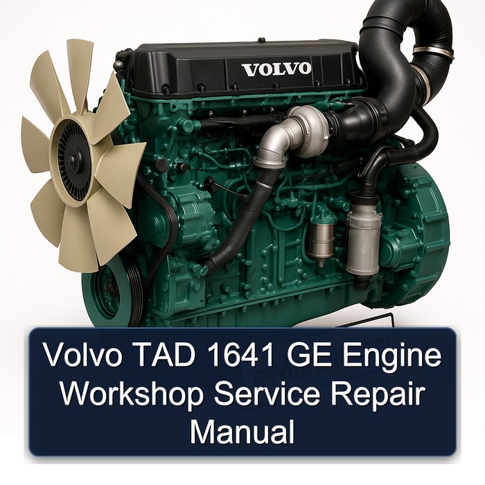 Volvo TAD 1641 GE Engine Service Repair Workshop Manual PDF