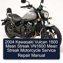 2004 Kawasaki Vulcan 1600 Mean Streak VN1600 Motorcycle Service Repair Workshop Manual PDF
