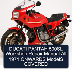 1971 Ducati Pantah 500SL All Onwards Models Covered Service Repair Workshop Manual PDF