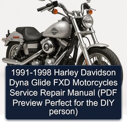 1991-1998 Harley Davidson Dyna Glide FXD Motorcycles ( Preview Perfect DIY Person) Service Repair Workshop Manual PDF