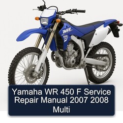 Yamaha WR 450 F Manual de servicio y reparación 2007 2008 Multi 