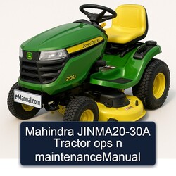 Mahindra Jinma20-30a Tractor Ops N Maintenancemanual Service Repair Workshop Manual PDF