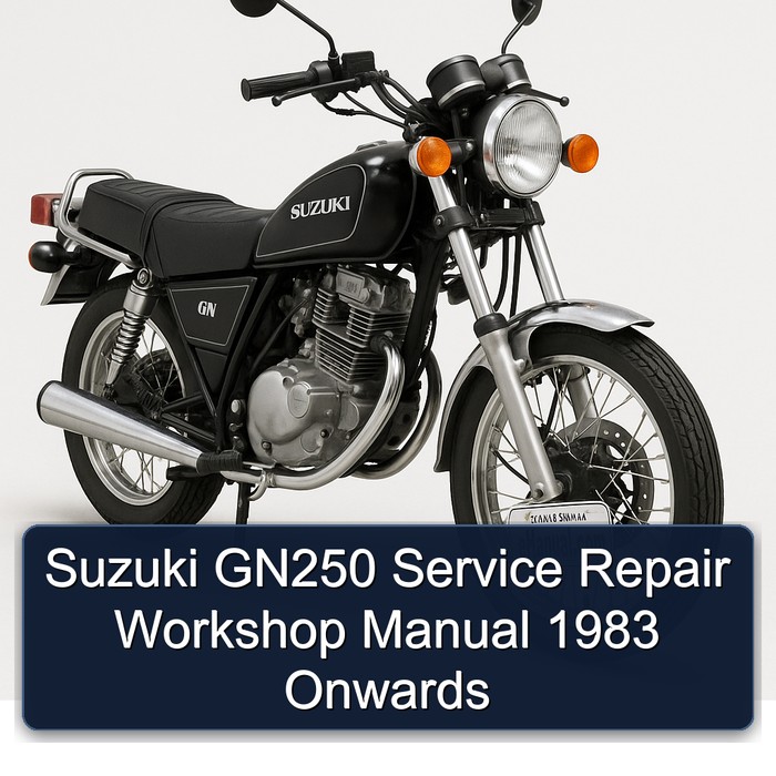 1983 Suzuki GN Series GN250 Onwards Service Repair Workshop Manual PDF