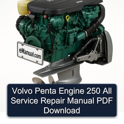 Volvo Penta Engine 250 All Service Repair Workshop Manual PDF