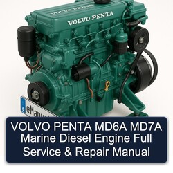 Volvo Penta MD6A MD7A Marine Diesel Engine Service Repair Workshop Manual PDF