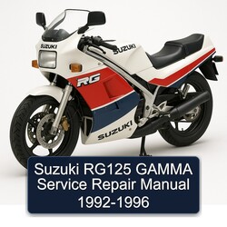 1992-1996 Suzuki RG Series RG125 Gamma Service Repair Workshop Manual PDF