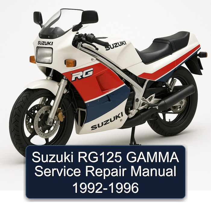 1992-1996 Suzuki RG Series RG125 Gamma Service Repair Workshop Manual PDF
