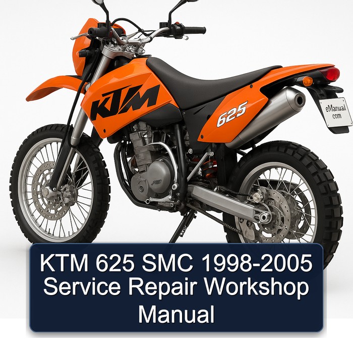 1998-2005 KTM 625 SMC Service Repair Workshop Manual PDF