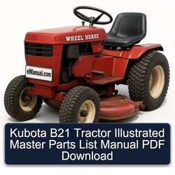 Kubota B21 Tractor Illustrated Master List Parts Catalog PDF