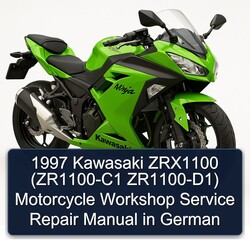 1997 Kawasaki ZRX Models ZRX1100 (zr1100-c1 Zr1100-d1) Motorcycle German Service Repair Workshop Manual PDF
