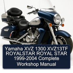 1999-2004 Yamaha XVZ Models 1300 XVZ13TF Royalstar Royal Star Service Repair Workshop Manual PDF