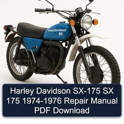 1974-1976 Harley Davidson SX Service Repair Workshop Manual PDF