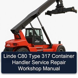 Linde C80 Type 317 Container Handler Service Repair Workshop Manual PDF
