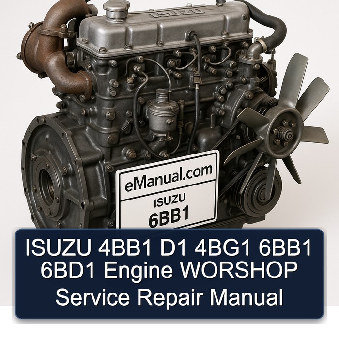 Isuzu 6 BB 1 4bb1 D1 4bg1 6bb1 6bd1 Engine Worshop Service Repair Workshop Manual PDF