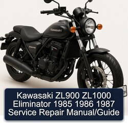 1985-1987 Kawasaki Eliminator ZL900 ZL1000 / Service Repair Workshop Manual PDF