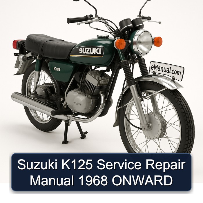 1968 Suzuki K125 Onward Service Repair Workshop Manual PDF