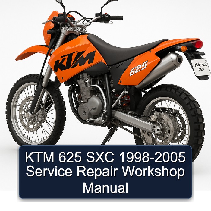 1998-2005 KTM 625 SXC Service Repair Workshop Manual PDF