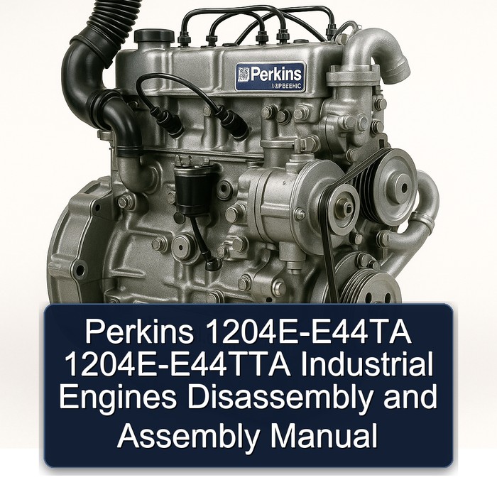 Perkins 100 Series 1204E-E44TA 1204e-e44tta Industrial Engines Disassembly Assembly Service Repair Workshop Manual PDF
