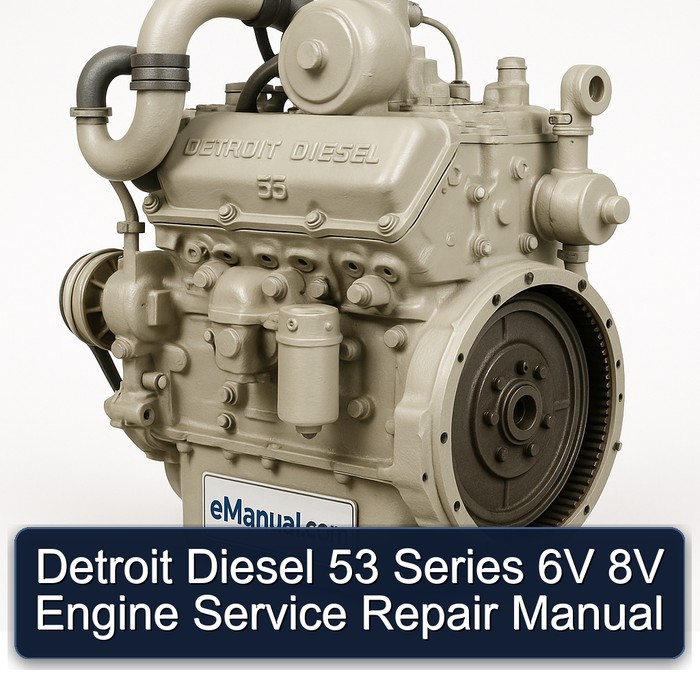 Detroit Diesel 53 Series 6V 8V Engine Service Repair Workshop Manual PDF