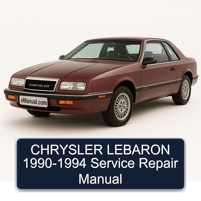 1990-1994 Chrysler Lebaron Service Repair Workshop Manual PDF