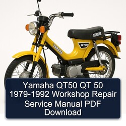 1979-1992 Yamaha QT50 MA50 QT 50 Service Repair Workshop Manual PDF