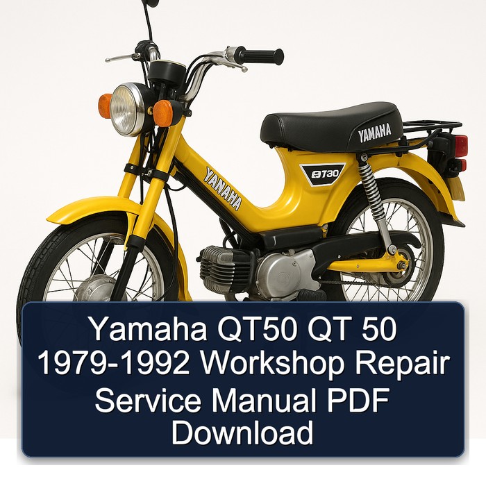 1979-1992 Yamaha QT50 MA50 QT 50 Service Repair Workshop Manual PDF