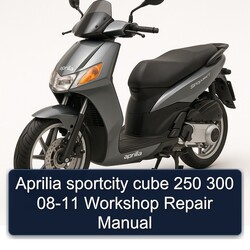 2008-2011 Aprilia Sportcity Cube 250 300 Service Repair Workshop Manual PDF